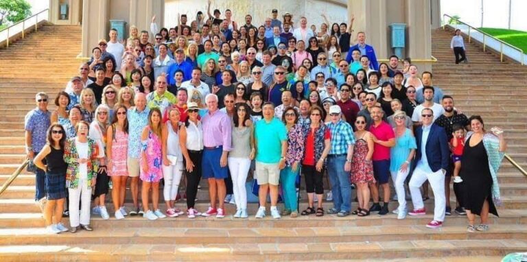 Kim and the Morning Glory Ranch family together