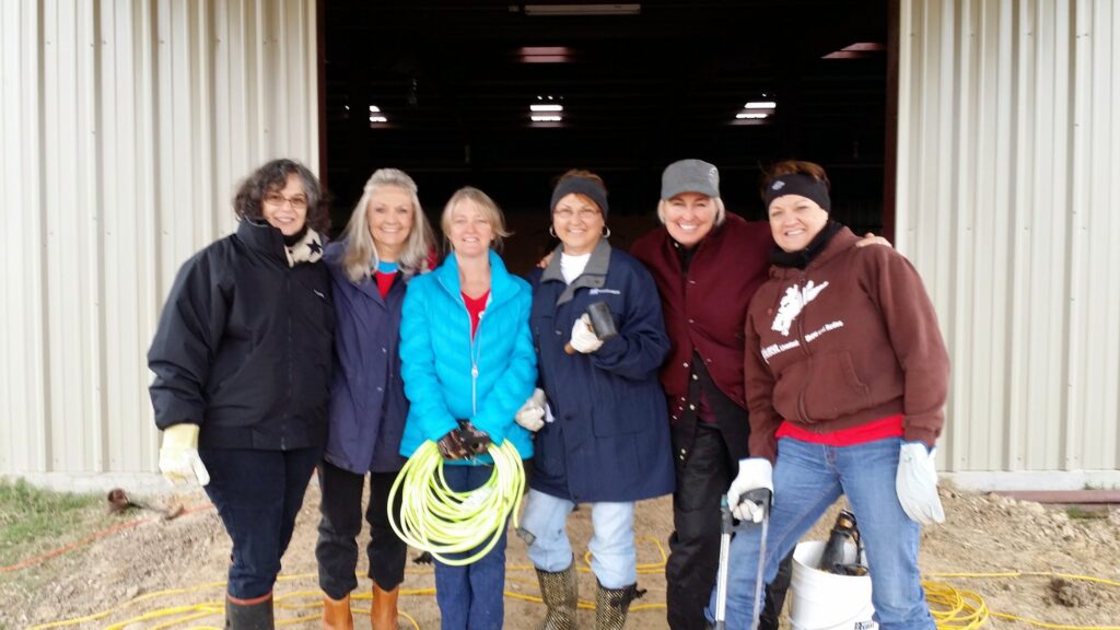 The Morning Glory Ranch family and friends together