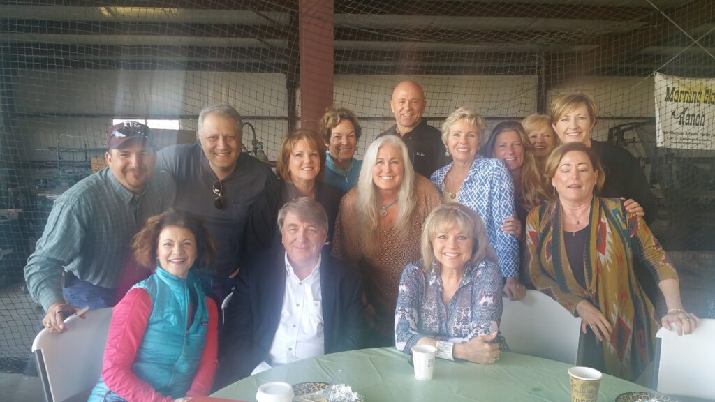 The Morning Glory Ranch family and friends together